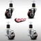 Service Caster 3'' SS Maroon Poly Wheel Swivel 1-7/8'' Expanding Stem Caster Set 2 Brakes, 4PK SCC-SSEX20S314-PPUB-MRN-2-TLB-2-178 - alternate 5